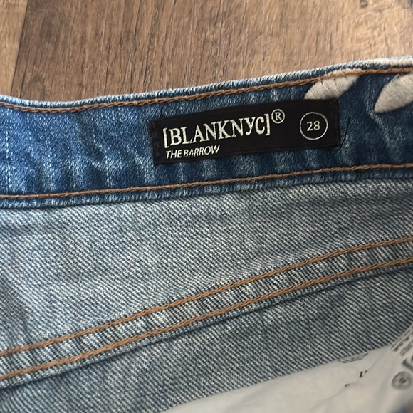 Denim Shorts Blank NYC the Barrow embroidered cut off shorts size 28 - Picture 4 of 11